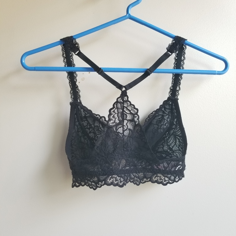 Target black lacey racerback bralette